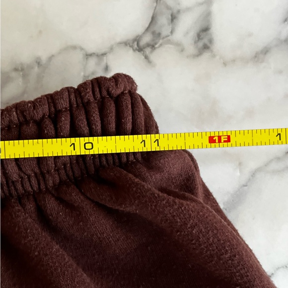 Brown shorts soft cozy sweat shorts warm teddy high waisted cotton basketball - Picture 9 of 11